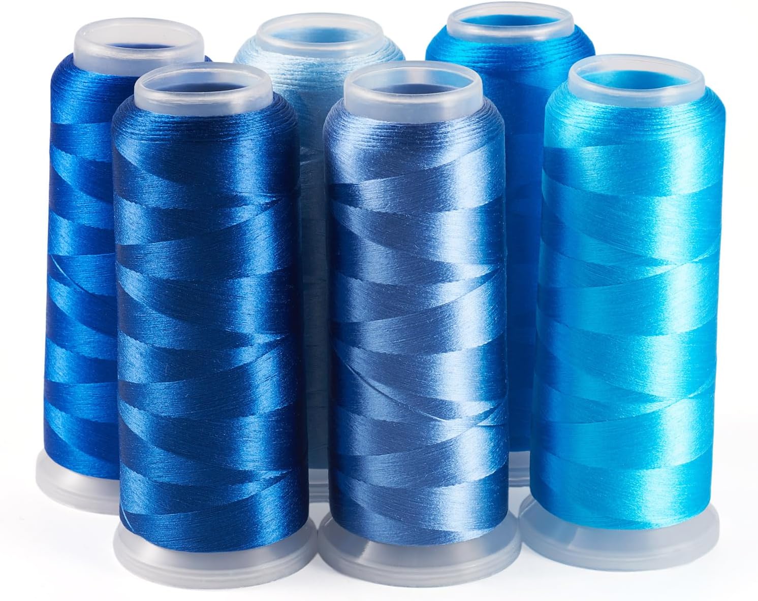 Embroidery Thread Velvet Silk Thread Cords Craftdady 6 Roll Crochet Yarn for Crocheting Knitting 0.3mm for Sewing DIY Handmade Embroidery