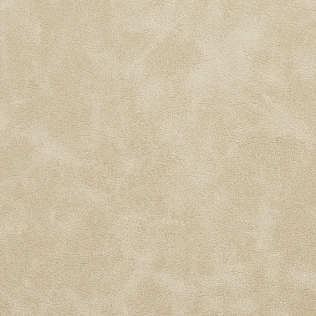 G406 Ivory Matte Distressed Breathable Leather Look and Feel Upholstery by The Yard