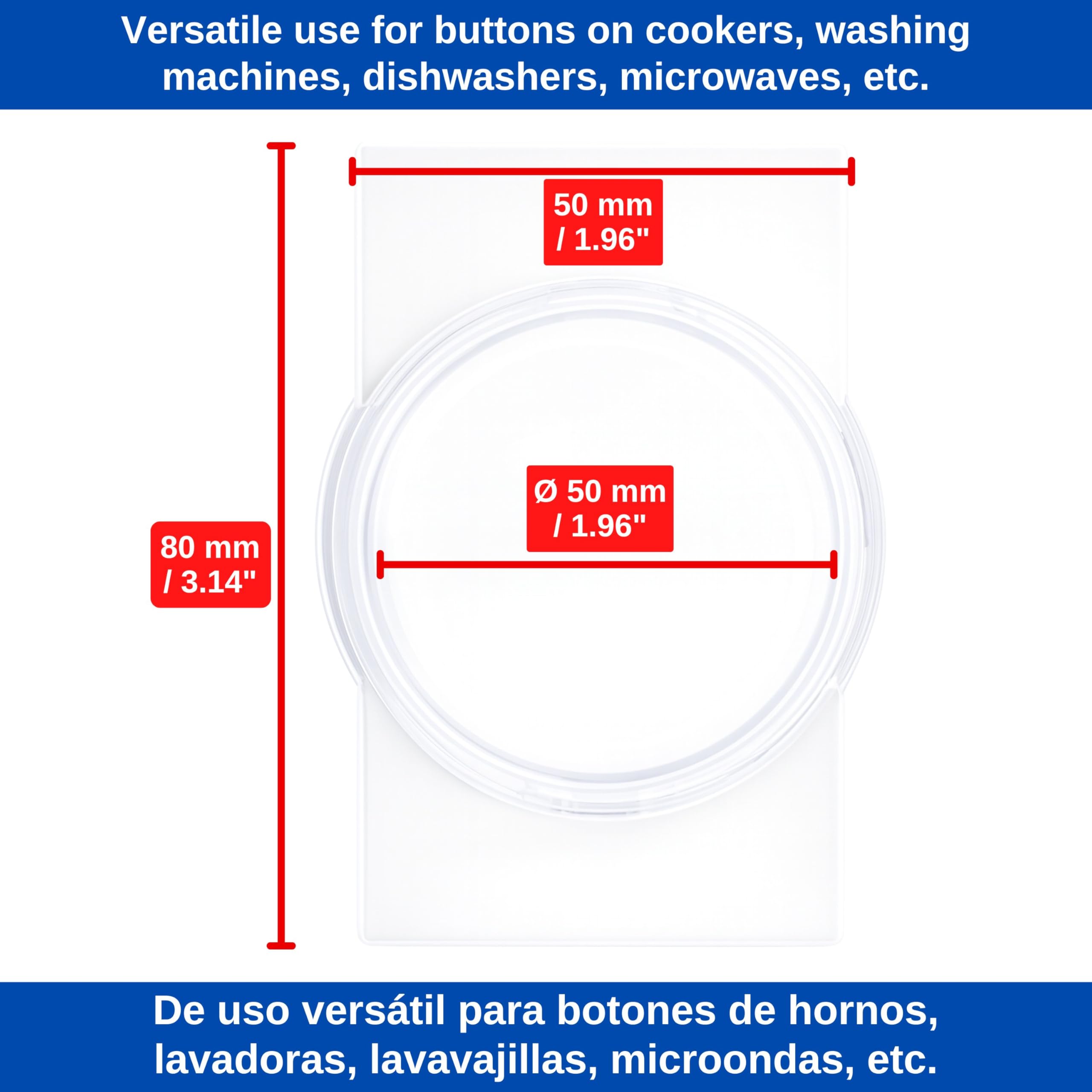 Bouton de cuisinière Sécurité enfants 2 pcs, protection Ø max. 4,9 cm hauteur 4 cm distance min. 6,1 cm