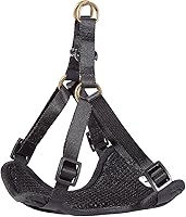 Vista 3 de Arnés para perro, arnés sin tirones para perros pequeños, chaleco acolchado suave ajustable para perros, chaleco Oxford reflectante sin