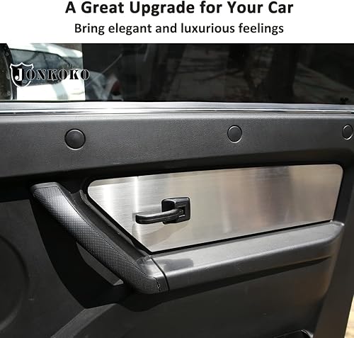 Miniatura 5 de Decoración de puerta interior de acero inoxidable Cubierta del panel para Lada NIVA Accesorios de decoración interior del coche