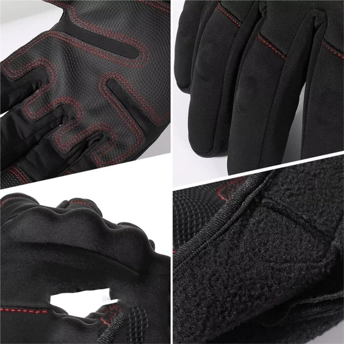 Sports Reithandschuh Herren-Touchscreen-Handschuhe, Wandern, Fahrrad, Fitness, Wandern, Outdoor, Vollfinger-Handschuhe Fahrradhandschuhe(L)