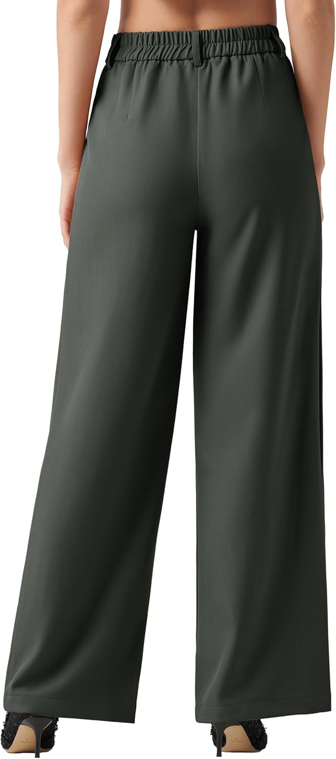 Willit Women's Work Pants Wide Leg Dress Pants High Waisted Casual Slacks Business Office Pants with Pockets - Image 2