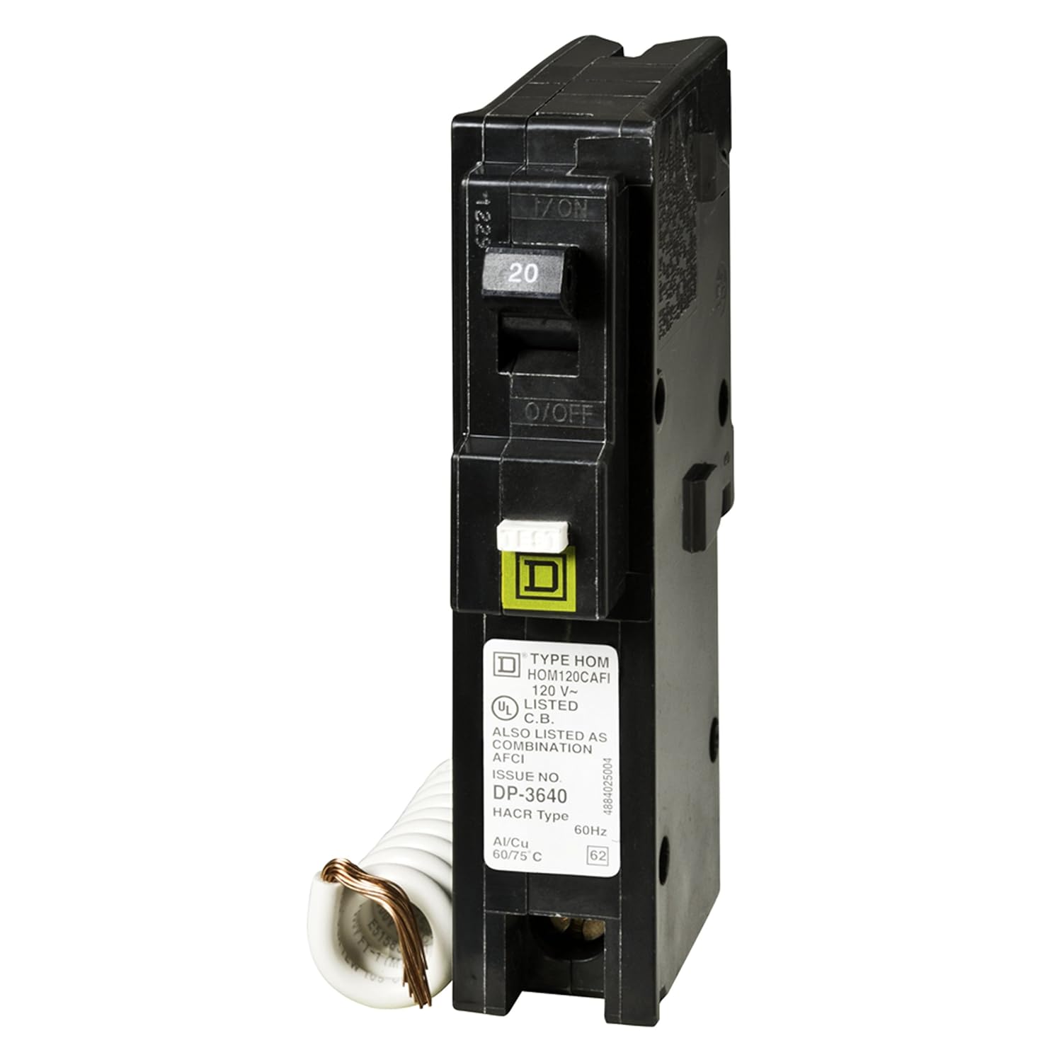 Square D - HOM120CAFIC Homeline 20 Amp Single-Pole CAFCI Circuit Breaker