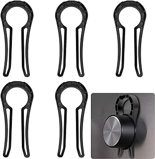 Stove Knob Covers, Door Knob Safety Cover for Kids, 5 Pcs Gas Stove Knob Locks, Oven Knob Covers for Child Pet Safety (black)