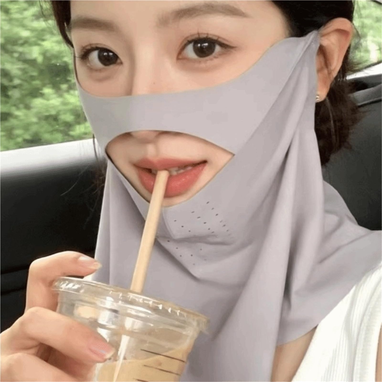 2 protectores faciales finos y transpirables for el cuello Para Excursiones