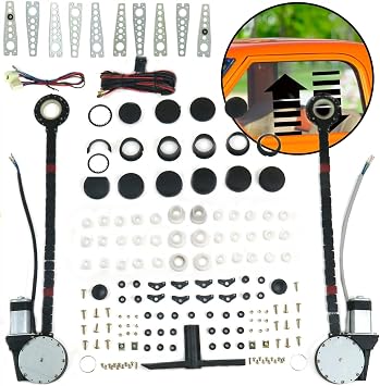 AutoLoc Power Accessories 9845 2-Door U-Wire Universal Power Window Kit with No Switches