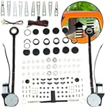 AutoLoc Power Accessories 9845 2-Door U-Wire Universal Power Window Kit with No Switches