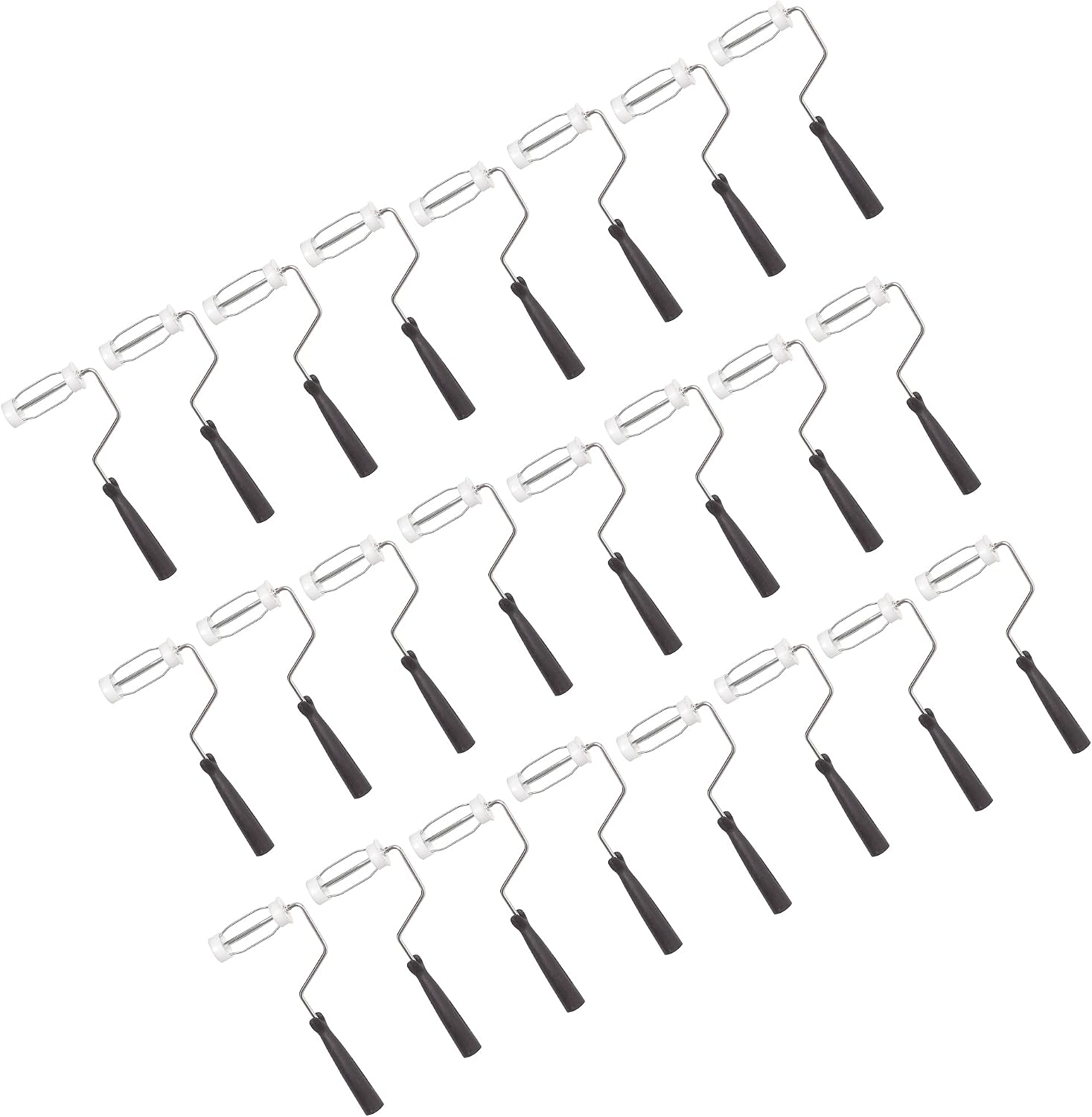 Heavy Duty 4" inch Paint Roller Frame w/Threaded Grip for Extension Poles (Pack of 24)
