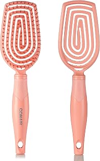 Conair Scalp Care Detangling Hair Brush for Curly Hair - Scalp Massager, Wet Dry Detangler for Women Men, All Lengths