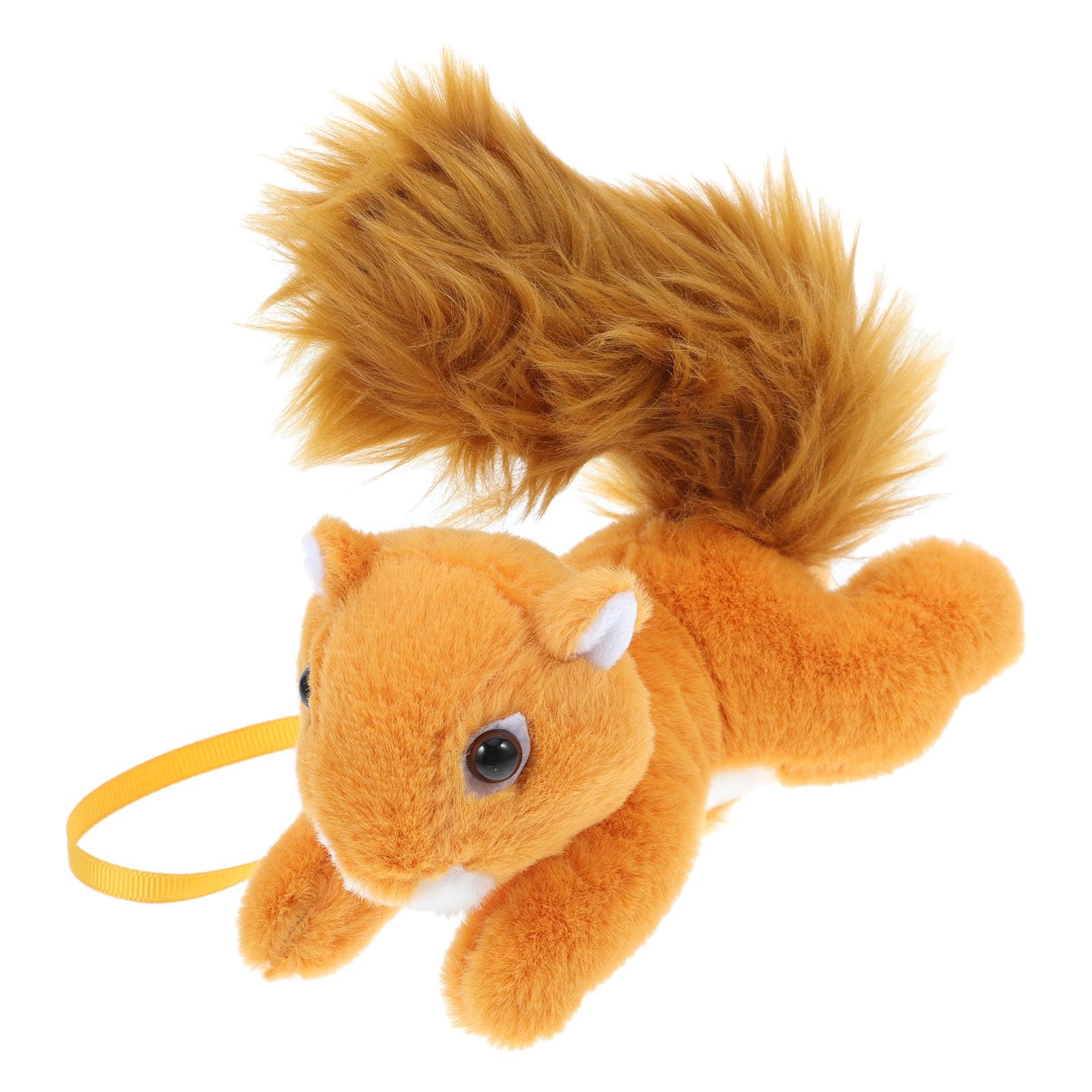 Alasum Plush Squirrel Shoulder Accessory Soft Stuffed Animal Toy for Kids Party Costume Bag Decor 5.91 Inch Portable Cute Shoulder Plush - Image 2