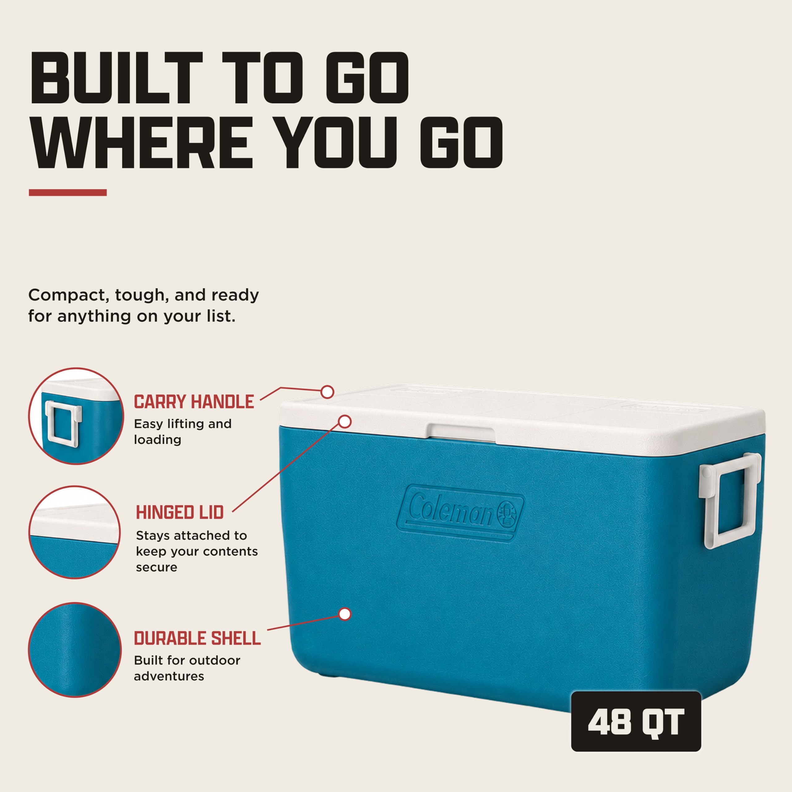 Coleman Glacière : Refroidisseur de 48 litres
