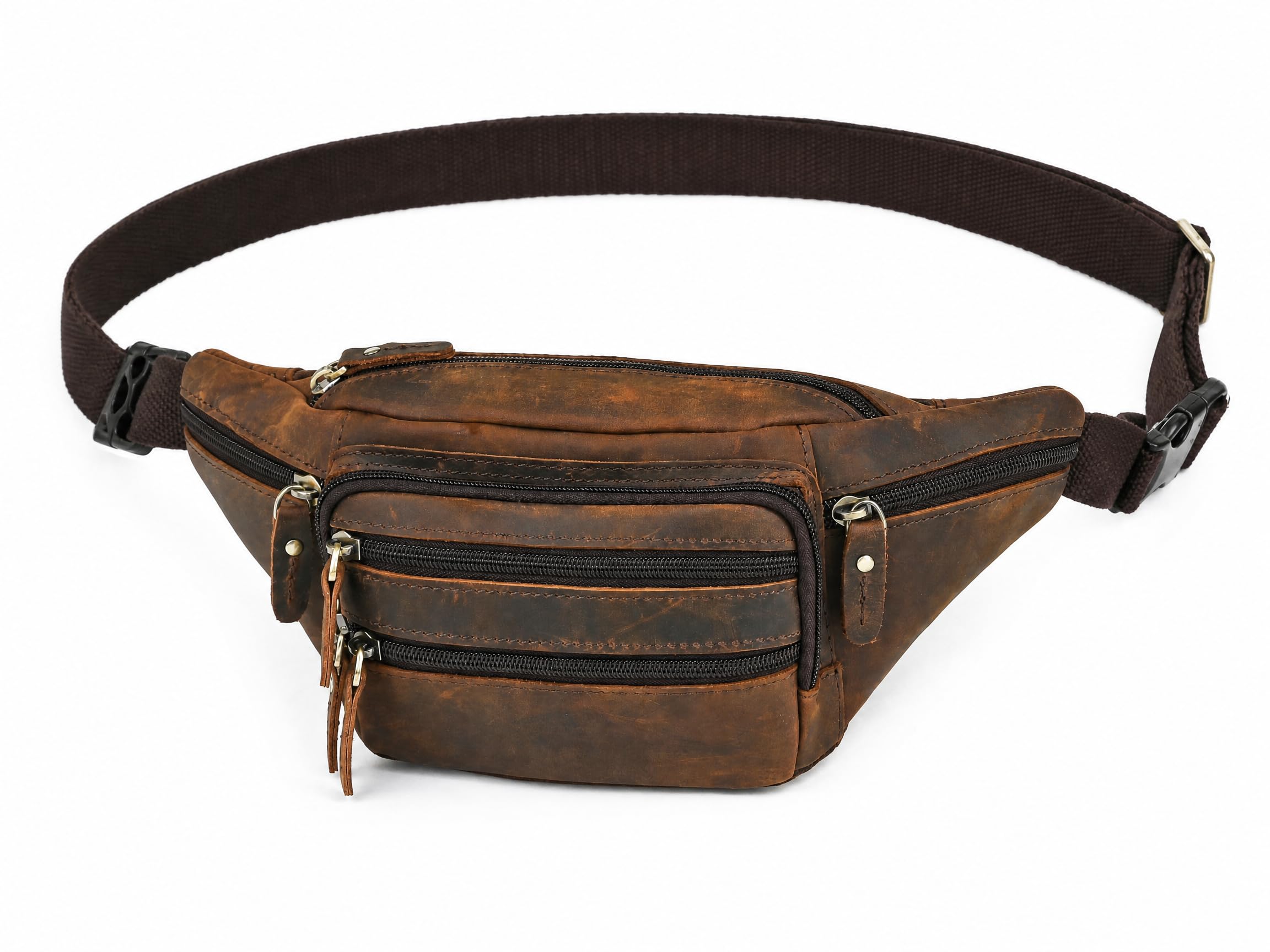 Handadsume Echtleder Wandern Reiten Reisen Fanny Pack Hüftta
