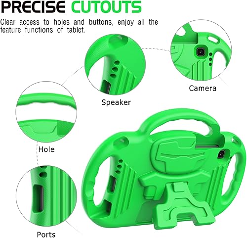 Miniatura 6 de AVAWO Funda infantil para Samsung Galaxy Tab A7 Lite de 8.7 pulgadas 2021, soporte ligero a prueba de golpes con correa, material protector de goma