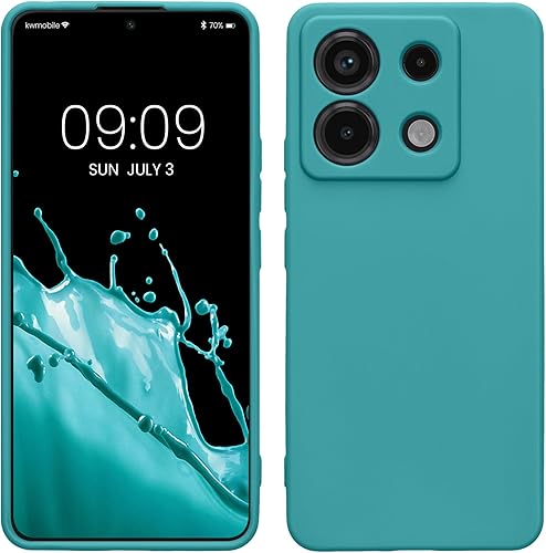 Vista 747 de kwmobile Funda compatible con Xiaomi Redmi Note 11 / Note 11S - Funda protectora de silicona TPU suave y delgada - Azul Báltico Azul (Baltic Blue)