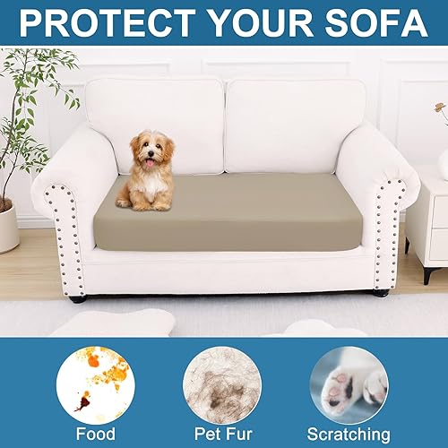 Miniatura 222 de Smiry Fundas de cojín de sofá con estampado, fundas de sofá elásticas y suaves para sofá, funda de sofá antideslizante lavable protector de muebles