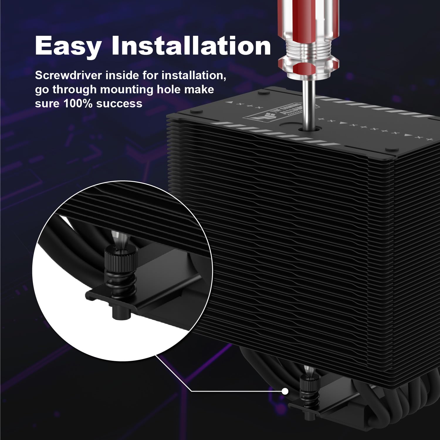 Scythe Mugen 6 CPU Air Cooler, 120mm Single Tower (TUF Black)
