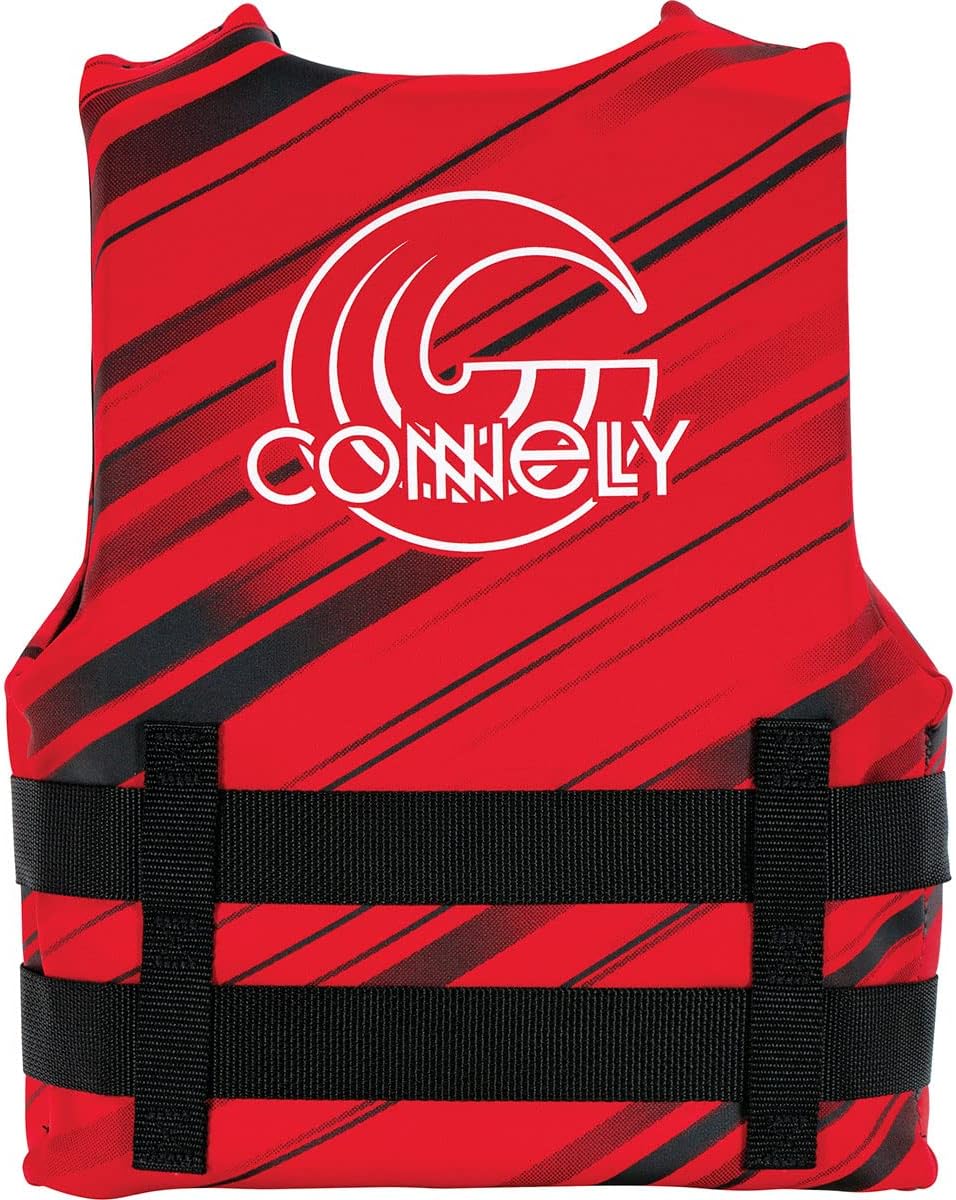 Connelly Coast Guard Approved Vest, Girls Youth Promo Neoprene Red - 55-75lbs