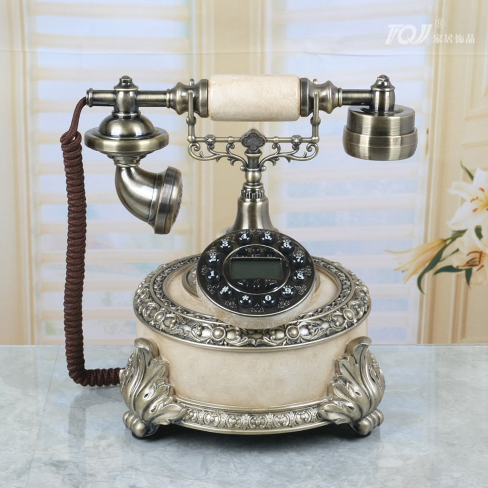 Téléphone fixe antique en bronze version 2 pour une décoration chic et rétro - 5