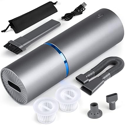 JONMONSM 85W Cordless Vacuum Cleaner - Air Duster and Hand Pump 3 in 1, Cleaner Absorbing Pressure 4.5Kpa Car Vacuum Cleaner, USB Rechargeable, Easy to Car Interior and Other Crevices