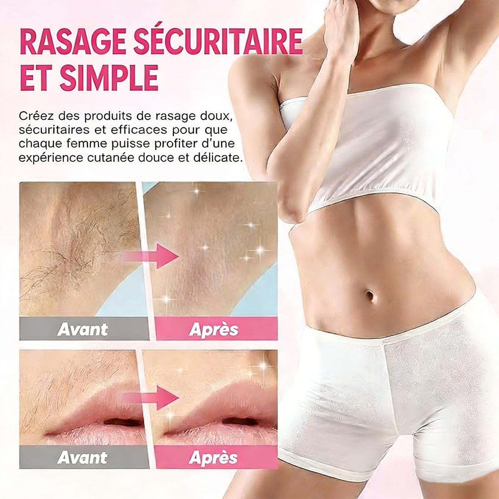 Klyne Tondeuse Rasoir 2.0 Femme, Rasoir Klyne Femme 2-en-1 pour Maillot, Jambes, Aisselles, Zéro Douleur, Zéro Coupure & Zéro Trace, Épilateur Électrique Sans Douleur (Violet)