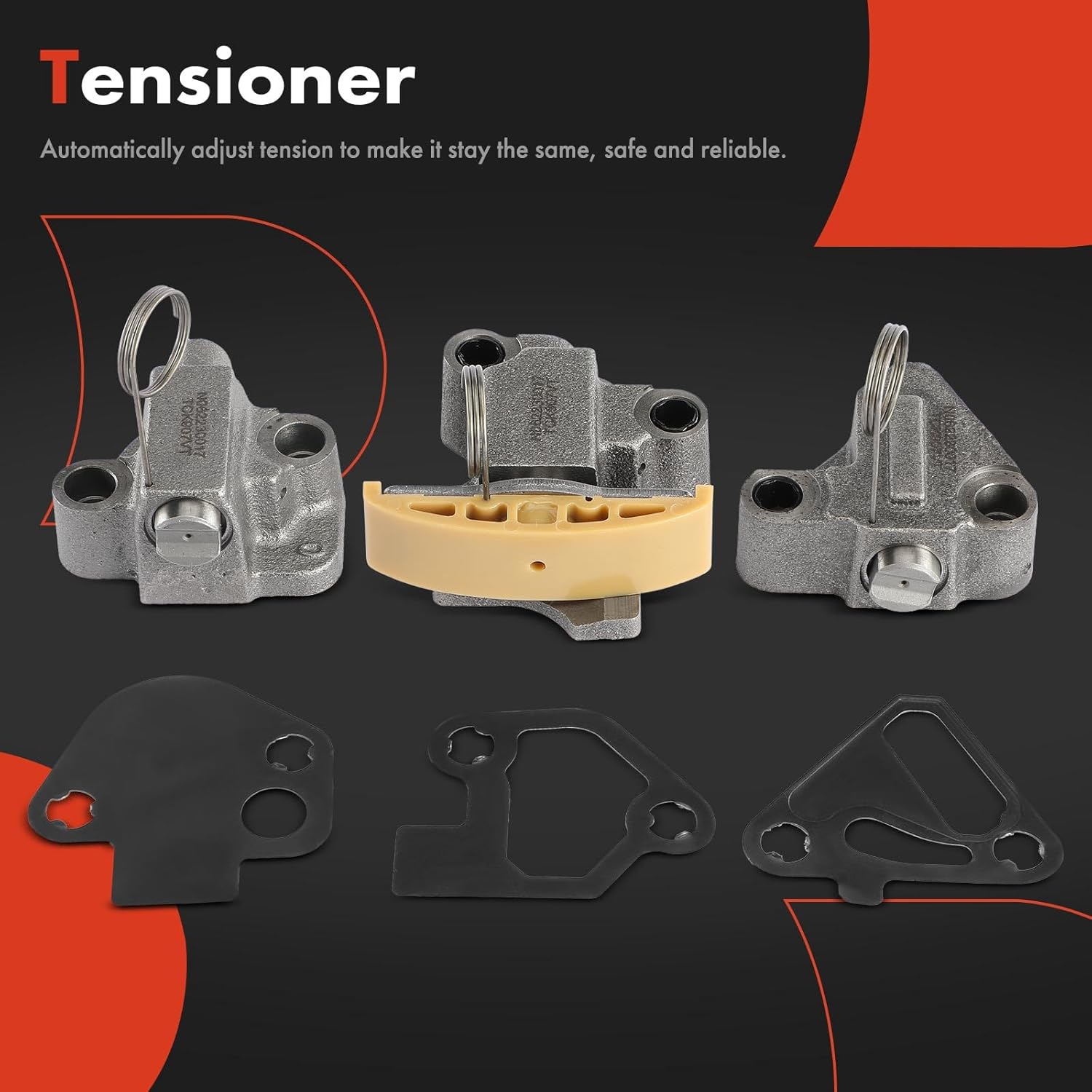 A-Premium Engine Timing Chain Kit W/VVT Sprocket [fits DOHC, V6 3.0L 3.2L 3.6L] Compatible with Chevy & GMC & Pontiac & Saab & Saturn & Suzuki & Buick & Cadillac, fits Equinox, Canyon, G6, XTS & More - Image 6