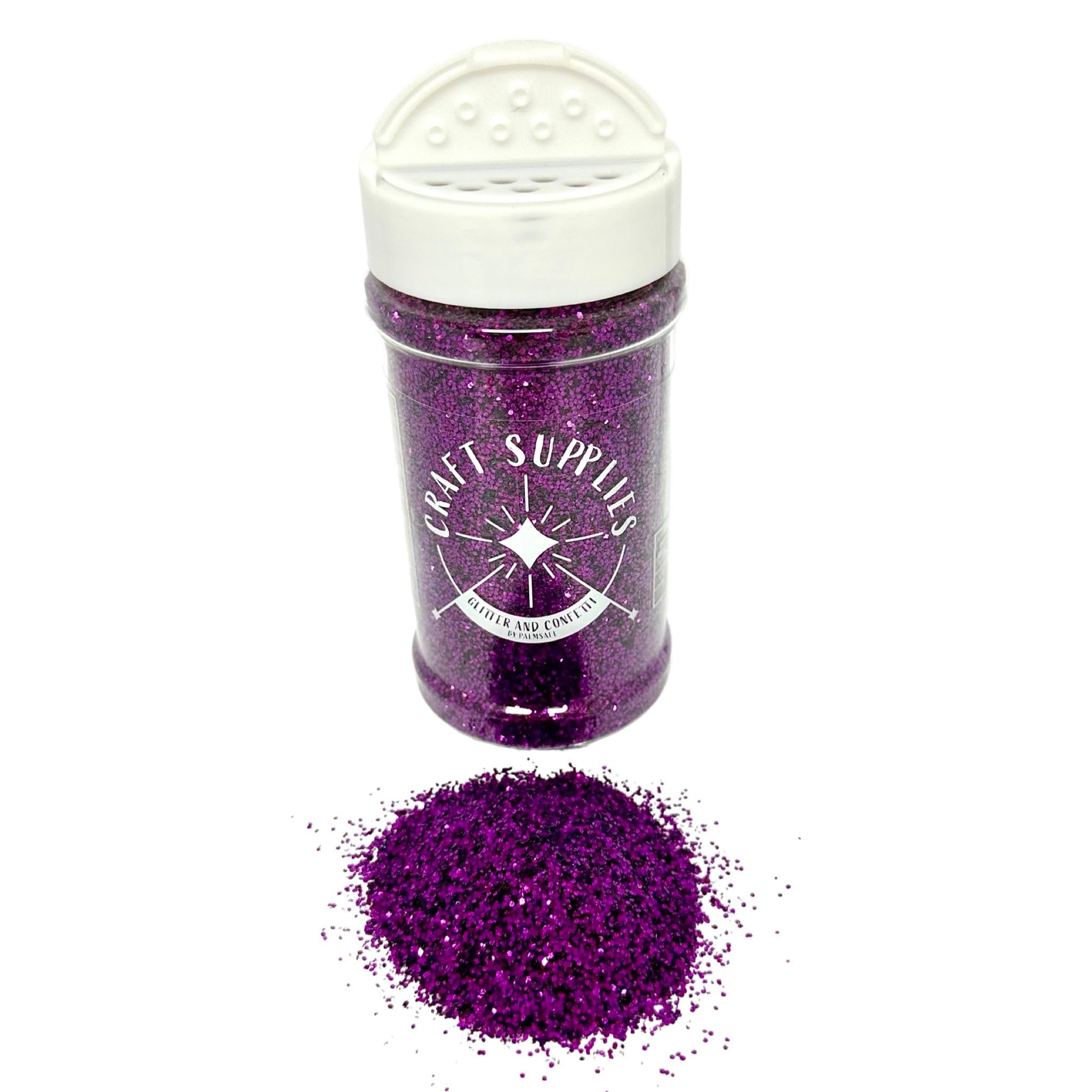 250g Shaker Jar of Purple Glitter