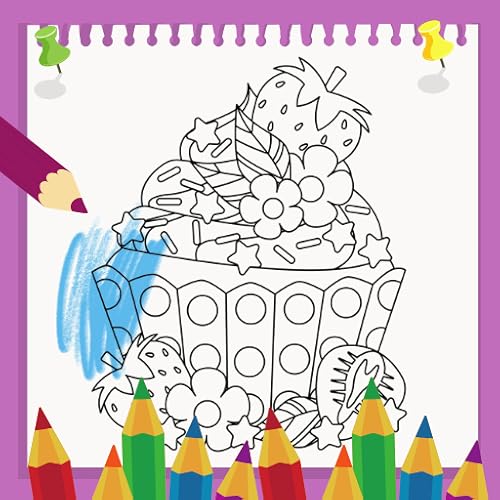 Sweet Cupcake Coloring Book