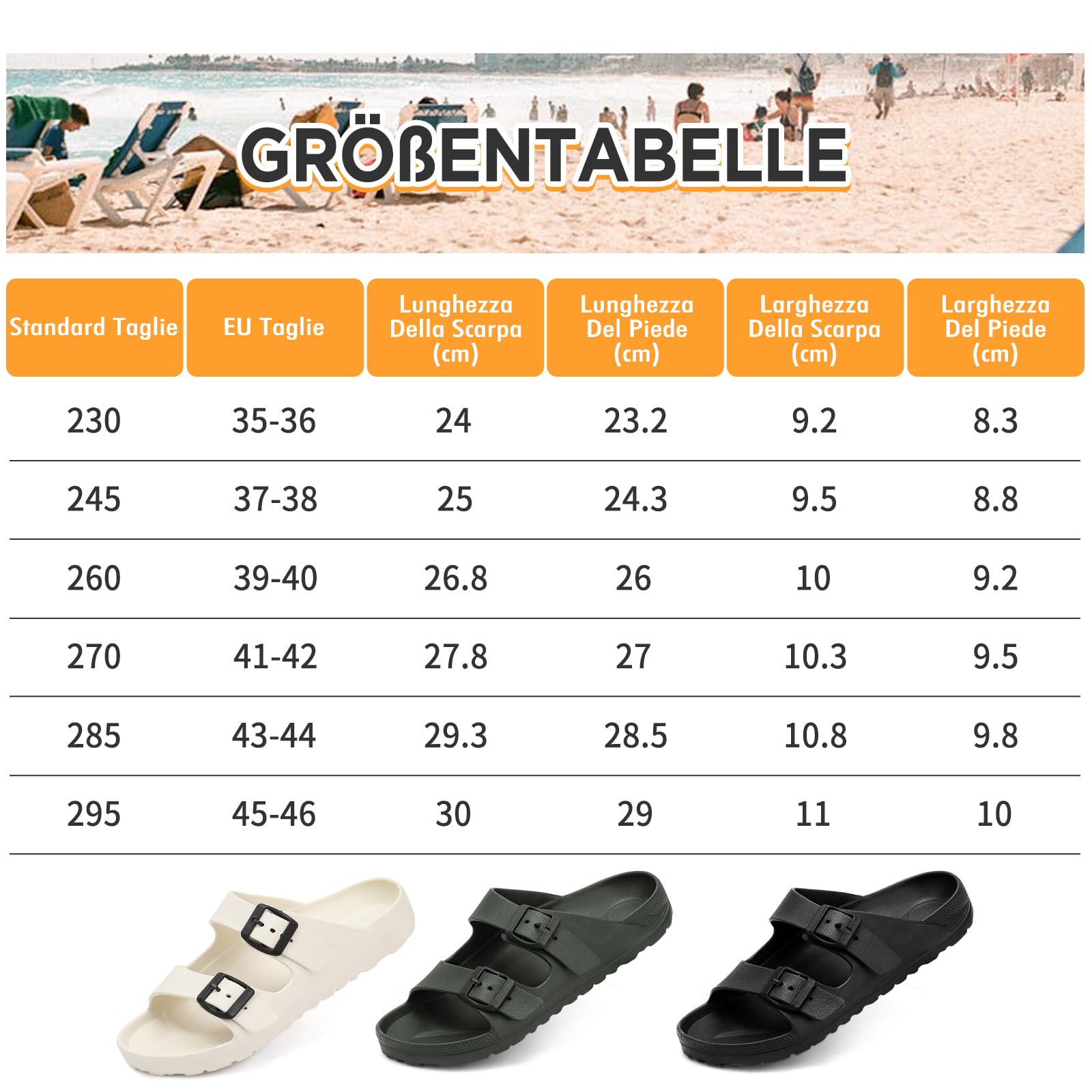 Sandali Comodi per Donna con Fibbia Regolabile, Pantofole Estive Antiscivolo per Uomo, Pantofole Unisex Morbide, Ciabatte Casual in Eva, Sandali Orthopedici Piatti con Suola Clog