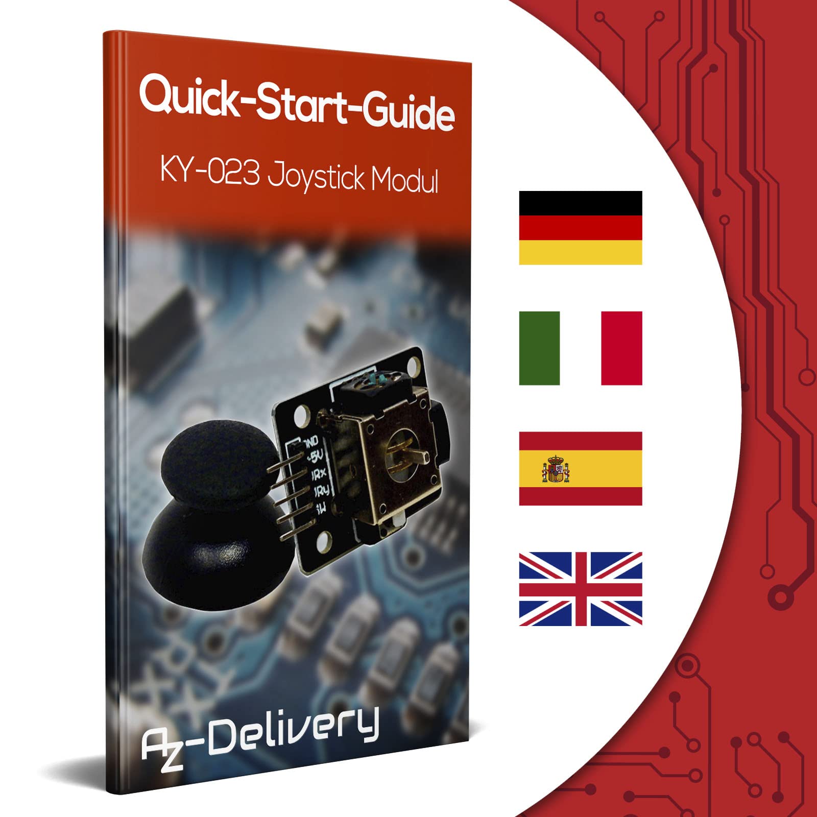 AZDelivery 3 x KY-023 Joystick Modulo Sensore compatibile con Arduino incluso un E-Book!