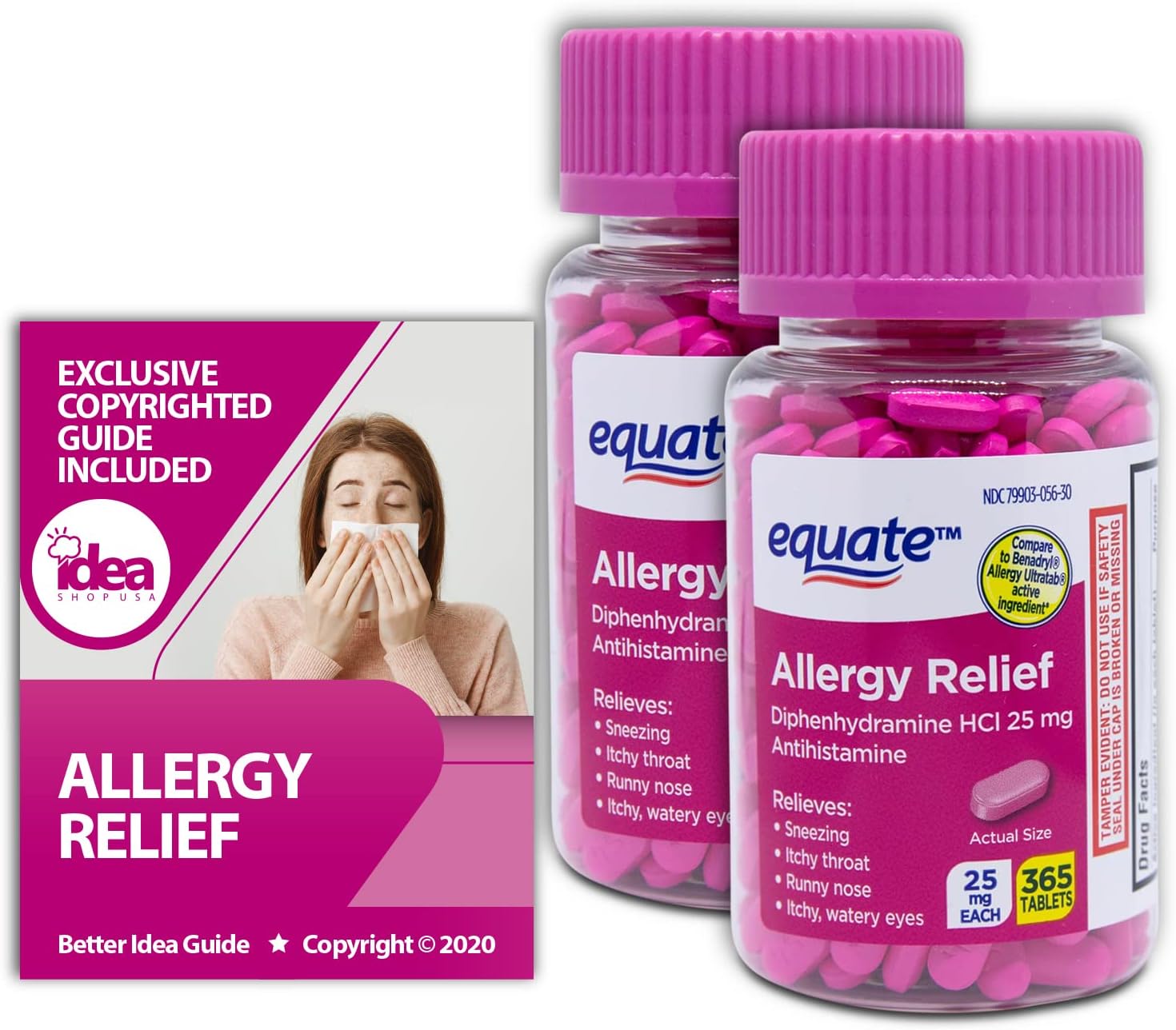 Equate Allergy Relief Tablets with Diphenhydramine Algeria Ubuy