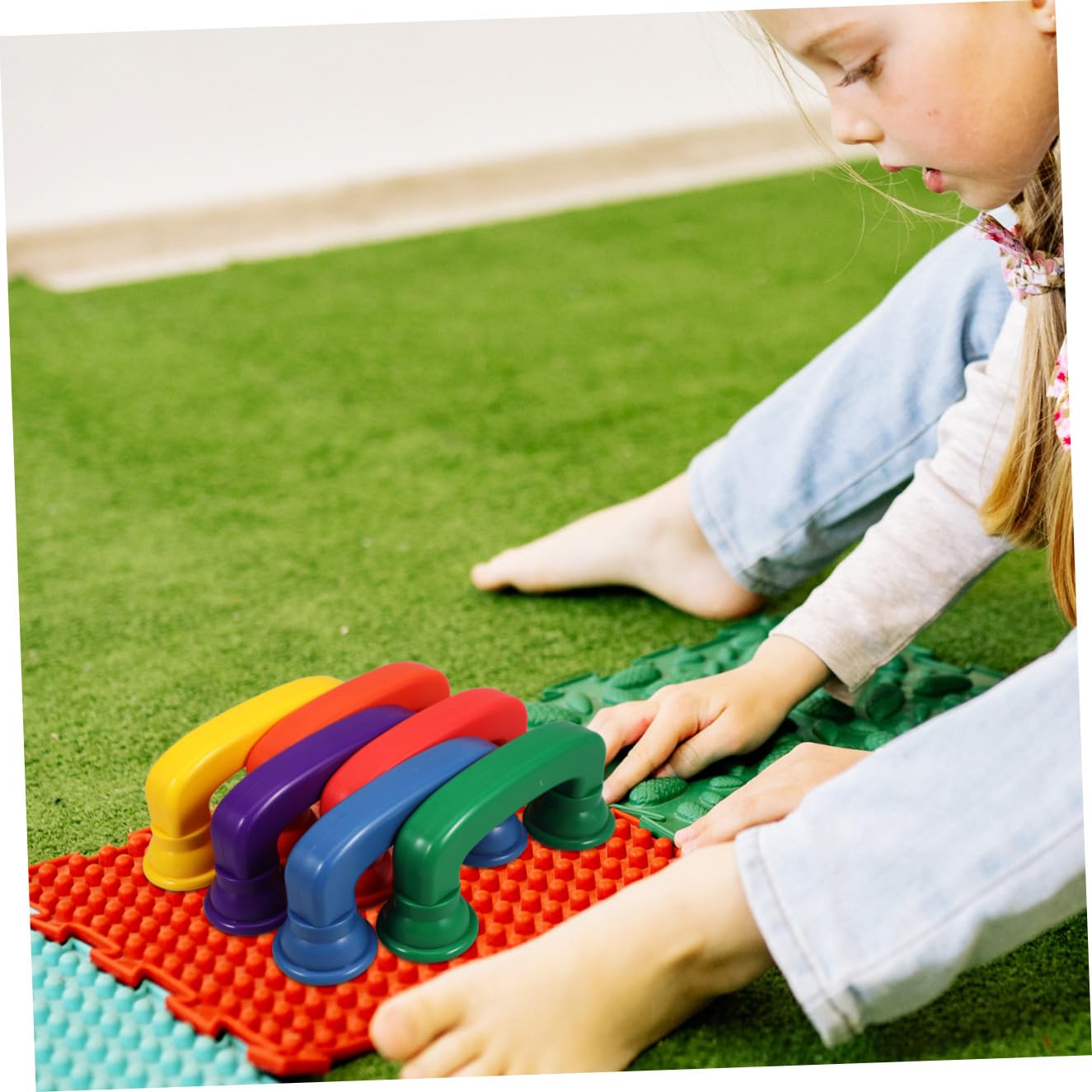 Hohopeti Telefono Giocattolo Sussurrante per in Plastica ABS Colorata Set da 12 Pezzi Gioco Educativo Portatile per Sviluppo Udito e Concentrazione Adatto a Scuole e Attività Infantili
