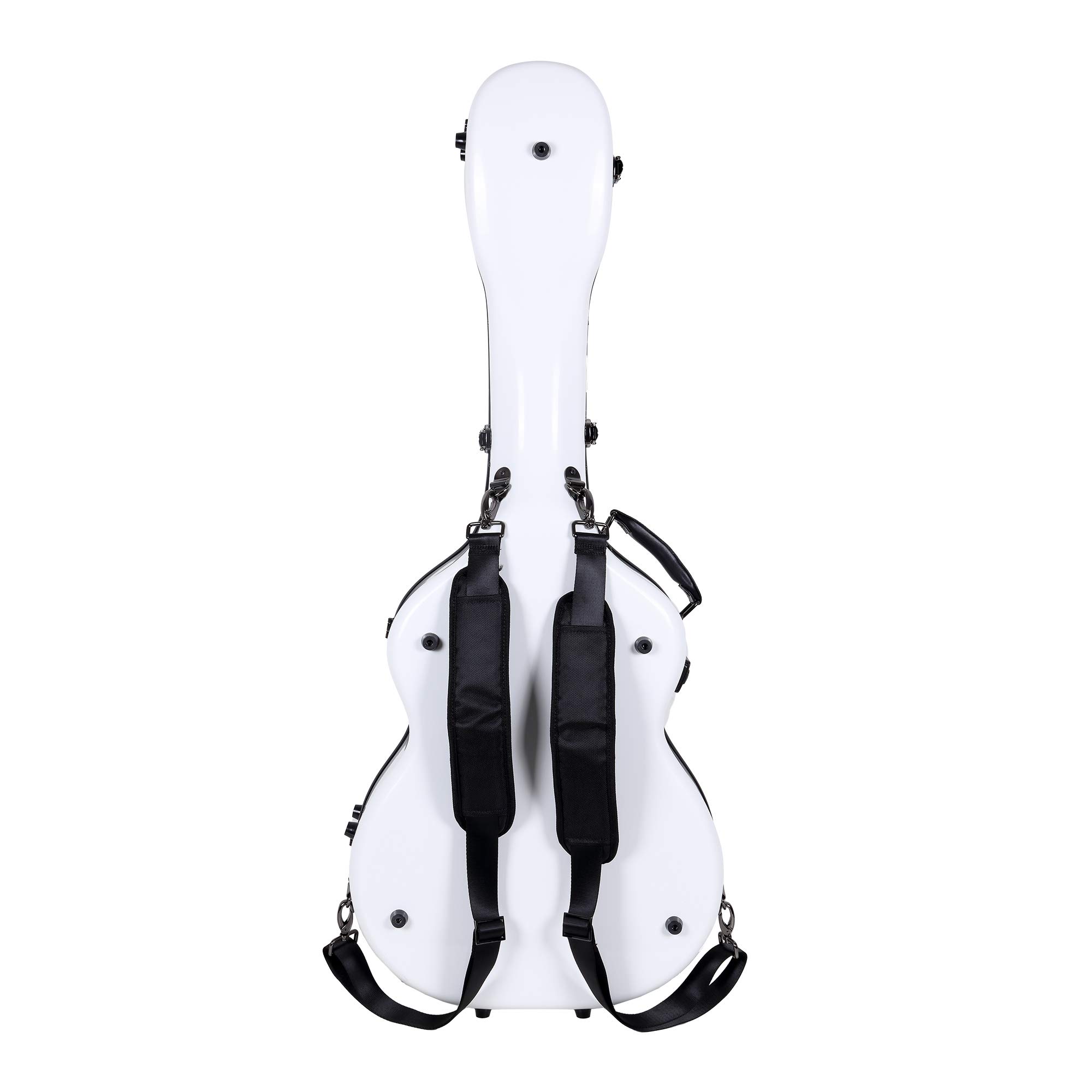 Crossrock Deluxe Fiberglass Case for OM, Martin 000 Guitars-TSA Latch(CRF2021OMWT)