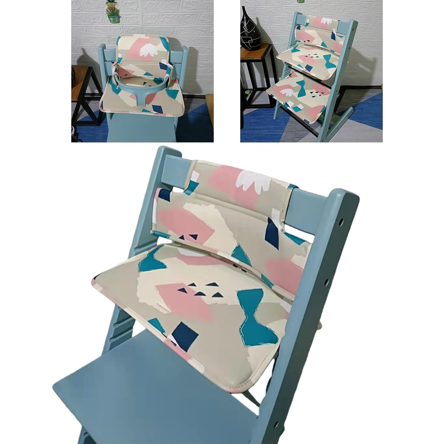 Portable Highchair Seat Pad for Travel Home Use Anti Slip Design Comfortable PU Cover Infant Safe Dining Portable Feeding Cushion