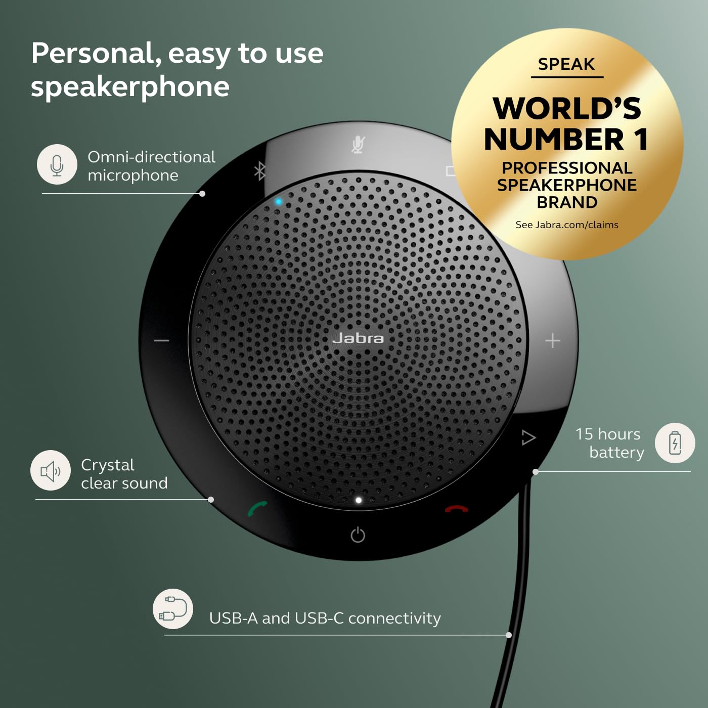 Amazon.com: Jabra Speak 510 (2025 Edition) Portable, USB or