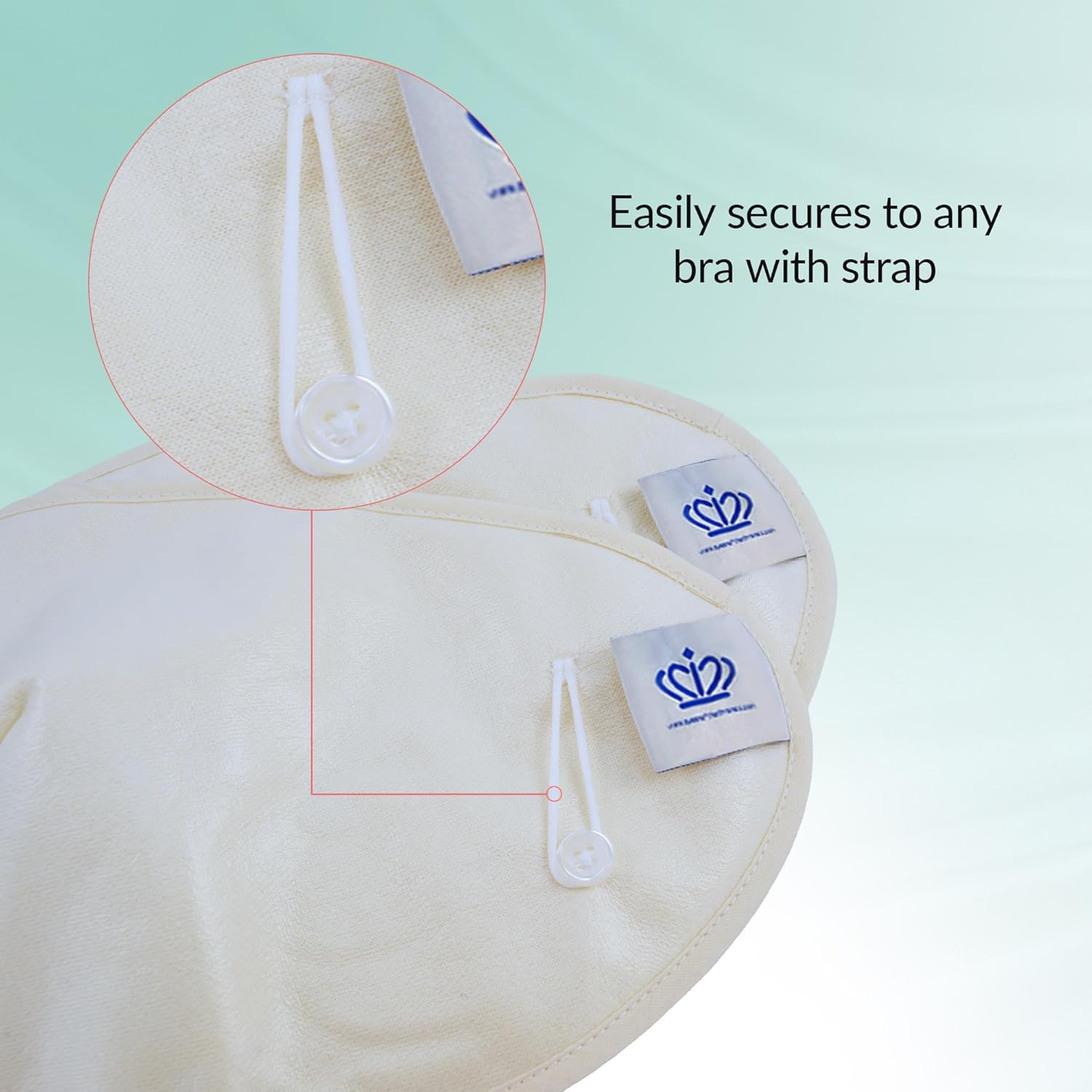 QUEEN OF THE THRONES Castor Oil Pack for Breast (Large) - Heatless, Less-Mess, Reusable - Organic Cotton Flannel, Comfort Fit, Soft Straps & Naturopathic Doctor Designed (Castor Oil Sold Separately)