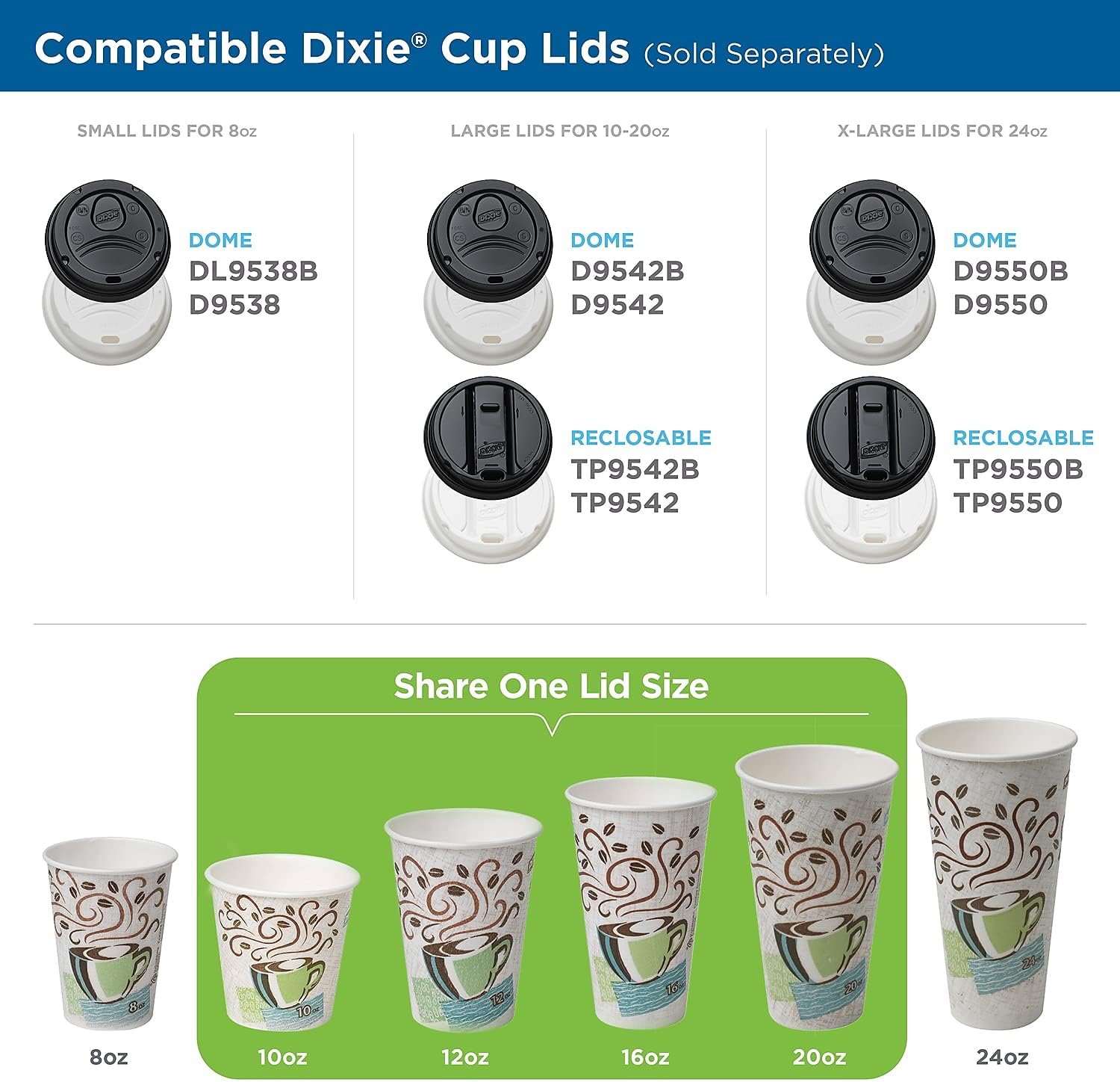 Dixie® PerfecTouch® Coffee Haze 8 oz. Insulated Cups [Set of 2] Pack Size: 500