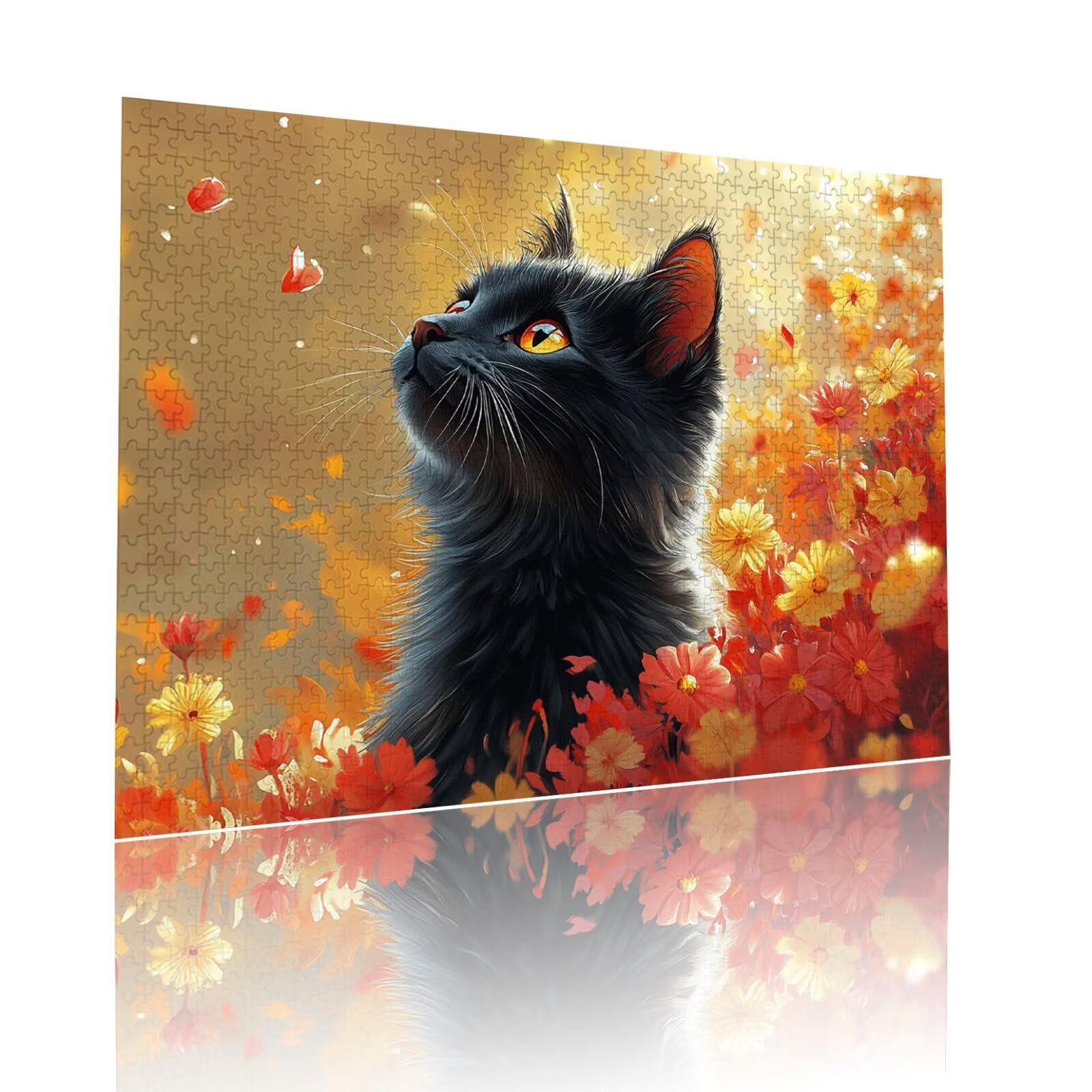 Puzzle Erwachsene 2000 Teile Katze Tier Educa Jigsaw für Kinder ab 8 Jahren Mädchen Jungen, Erwachsene Impossible Klassische Puzzles Schwer, Anspruchsvoll Spielspaß, Als Familienspiel 70x99cm t-668