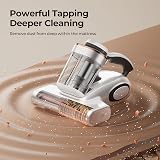 JIGOO J300 Vacuum Cleaner Mattress: Anti-Dust Mite and Pet Hair, Intelligent Sensor and UV Lamp, 500W for Bed and Sofa, Eliminates Allergens - 7