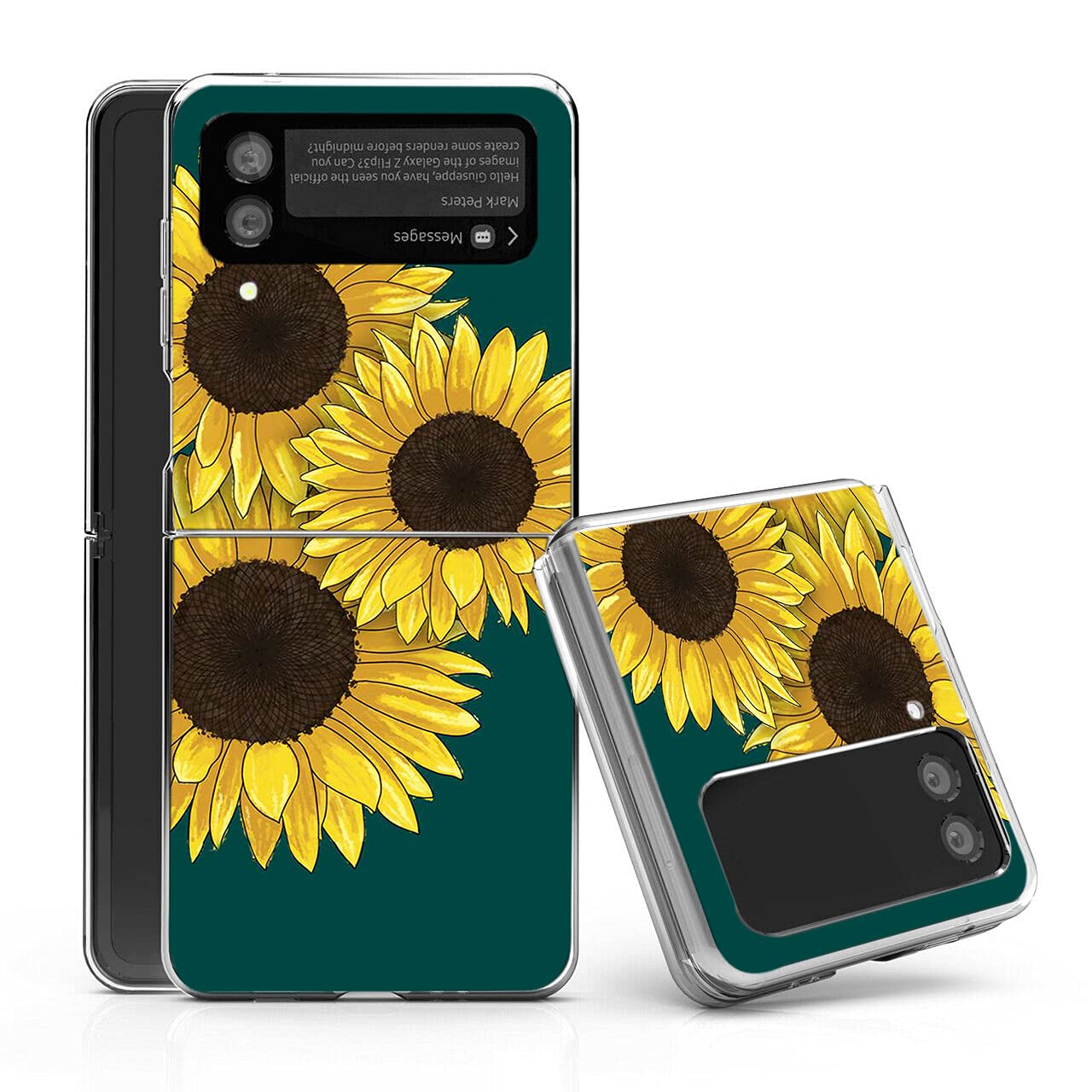 Amazon.com: Bcov Case for Galaxy Z Flip 3 5G, Sunflower Pattern