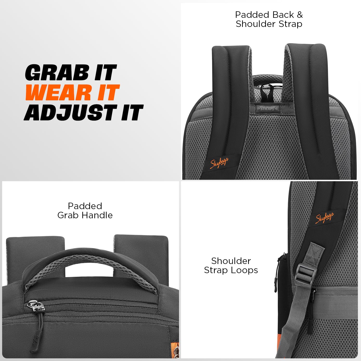 Skybags Nero Laptop Backpack - 20L, Black -7