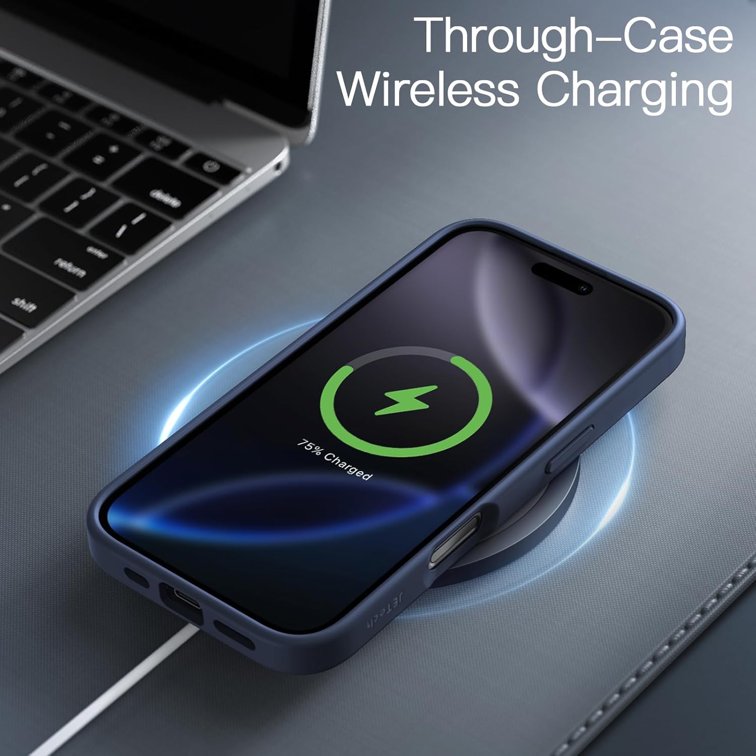 Size iPhone 16 Pro Max 6-9 inch JETech Matte Case for iPhone 16 Pro Max 6.9-Inch, Shockproof Military Grade Drop Protection, Frosted Translucent Back Phone Cover, Anti-Fingerprint