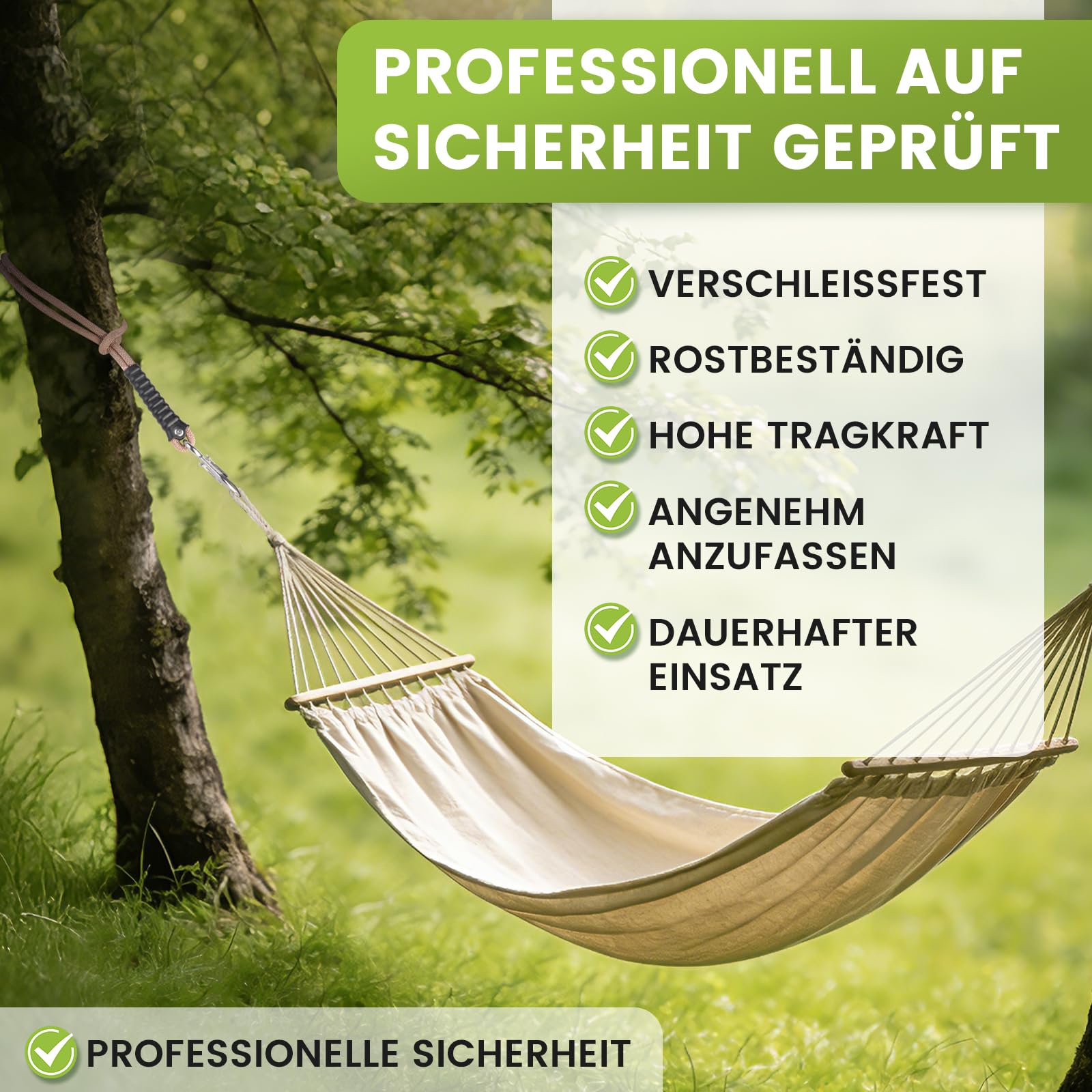 Schaukel Befestigung Seil 60cm,2er Hängematte Aufhängung Seil,Baum Hängesessel Balkenbefestigung mit Edelstahl Haken für Indoor Outdoor Baumschaukel Hängematte Hängesessel Nestschaukel Yoga, Natural