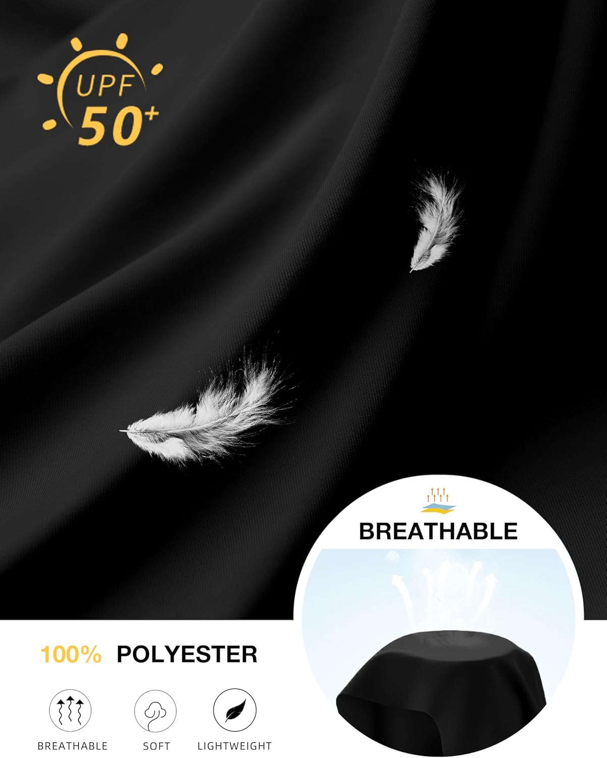 Soothfeel Women's Sun Shirts UPF 50+ UV Protection Lightweight Quick Dry SPF Long Sleeve Workout Hiking Tops Outdoor Clothing - Image 4