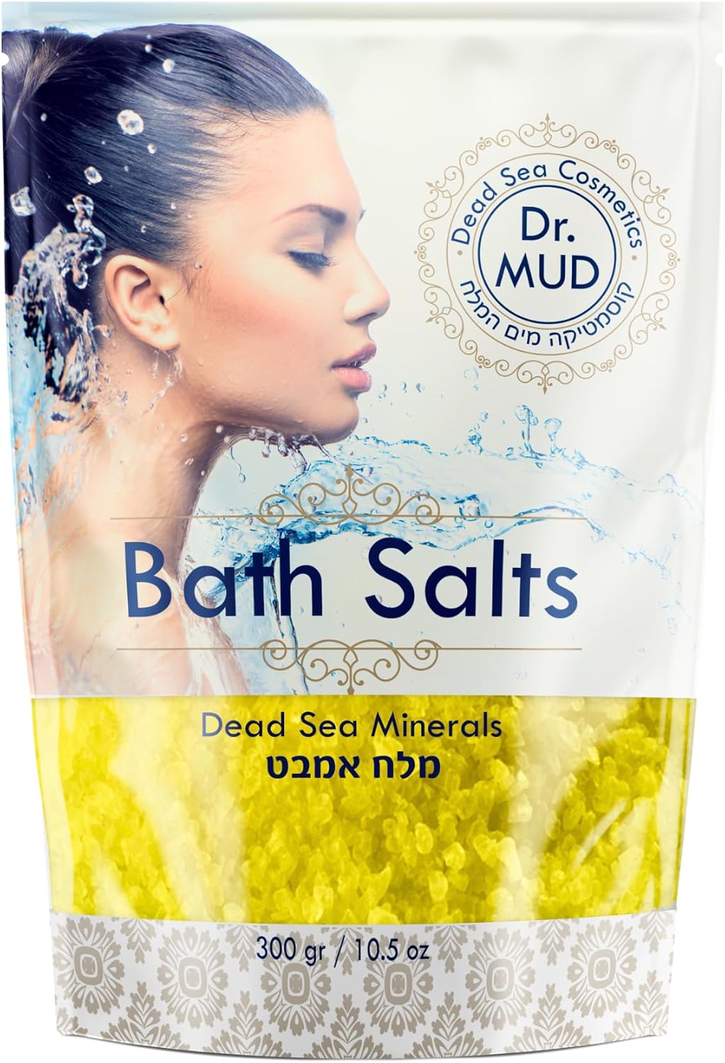 Natural Dead Sea Salt 100% Mineral-Rich Bath Soak, More Minerals Than Epsom Salt, Deep Relaxation, Detox, Exfoliates & Softens Skin, Helps Psoriasis, Eczema, Joint & Muscle (10.5 oz, Vanilla)