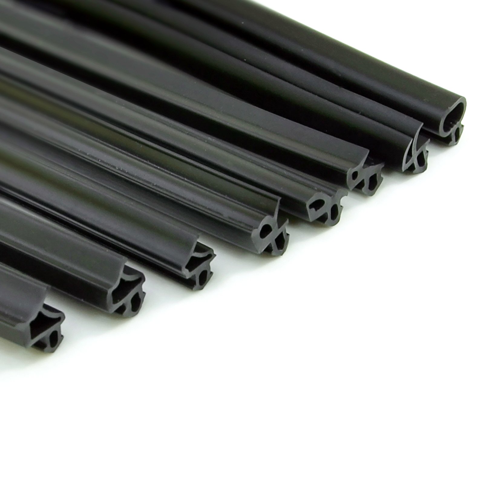 Fensterdichtung – S-1125 – 10 m – Panorama PVC Fenster Gummidichtug – Schwarz – Zugluftstopper Profildichtung – Gummidichtug Dichtband Kunststofffensterdichtungen