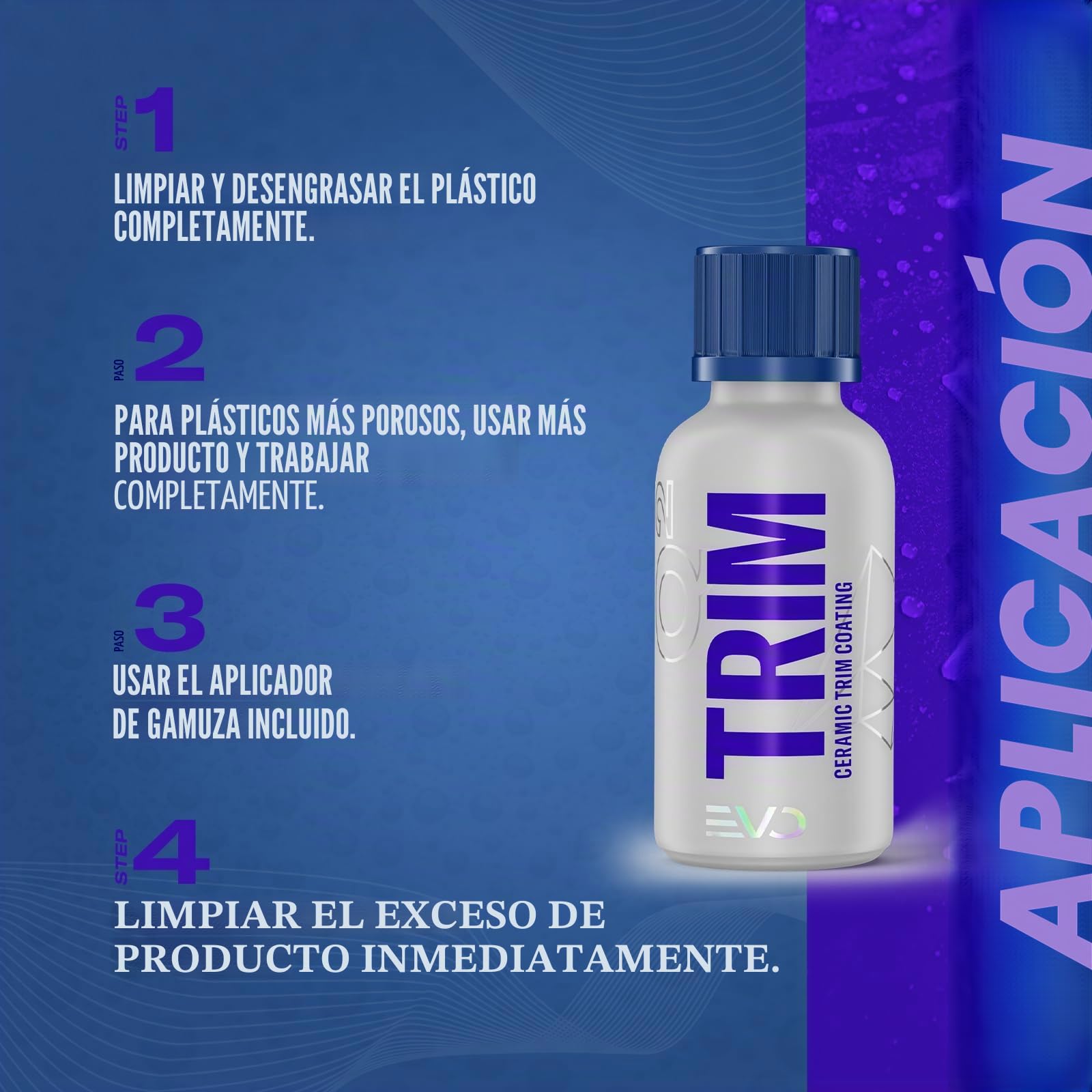 Gyeon Q² Trim EVO - Sellador de plástico de cerámica para Coche, protección a Largo Plazo, refresca el Color y Efecto autolimpiante para Exteriores (30 ml)