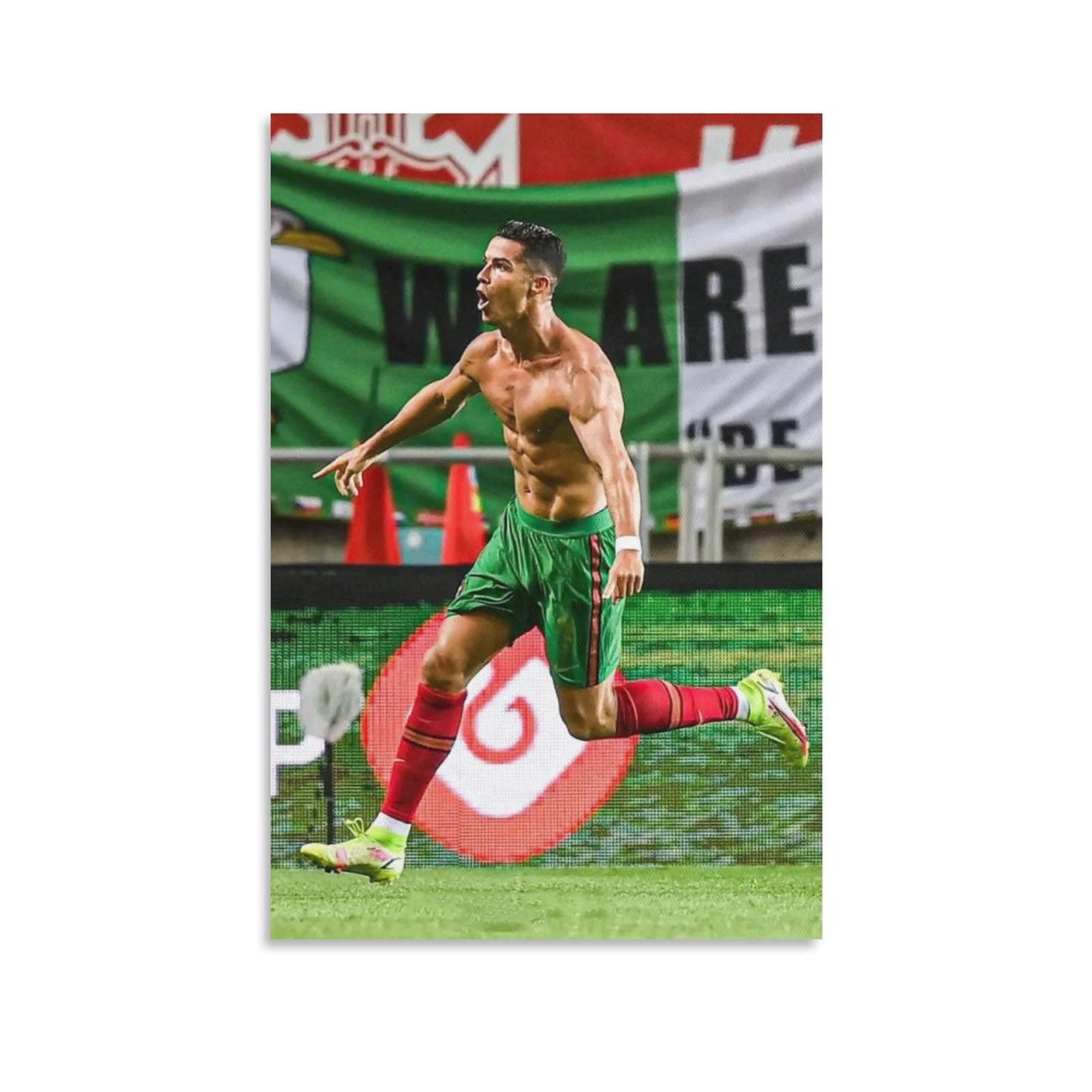 BESHU Cristiano Ronaldo Poster Portugal International Player Canvas Poster Wall Art Picture Prints Hanging