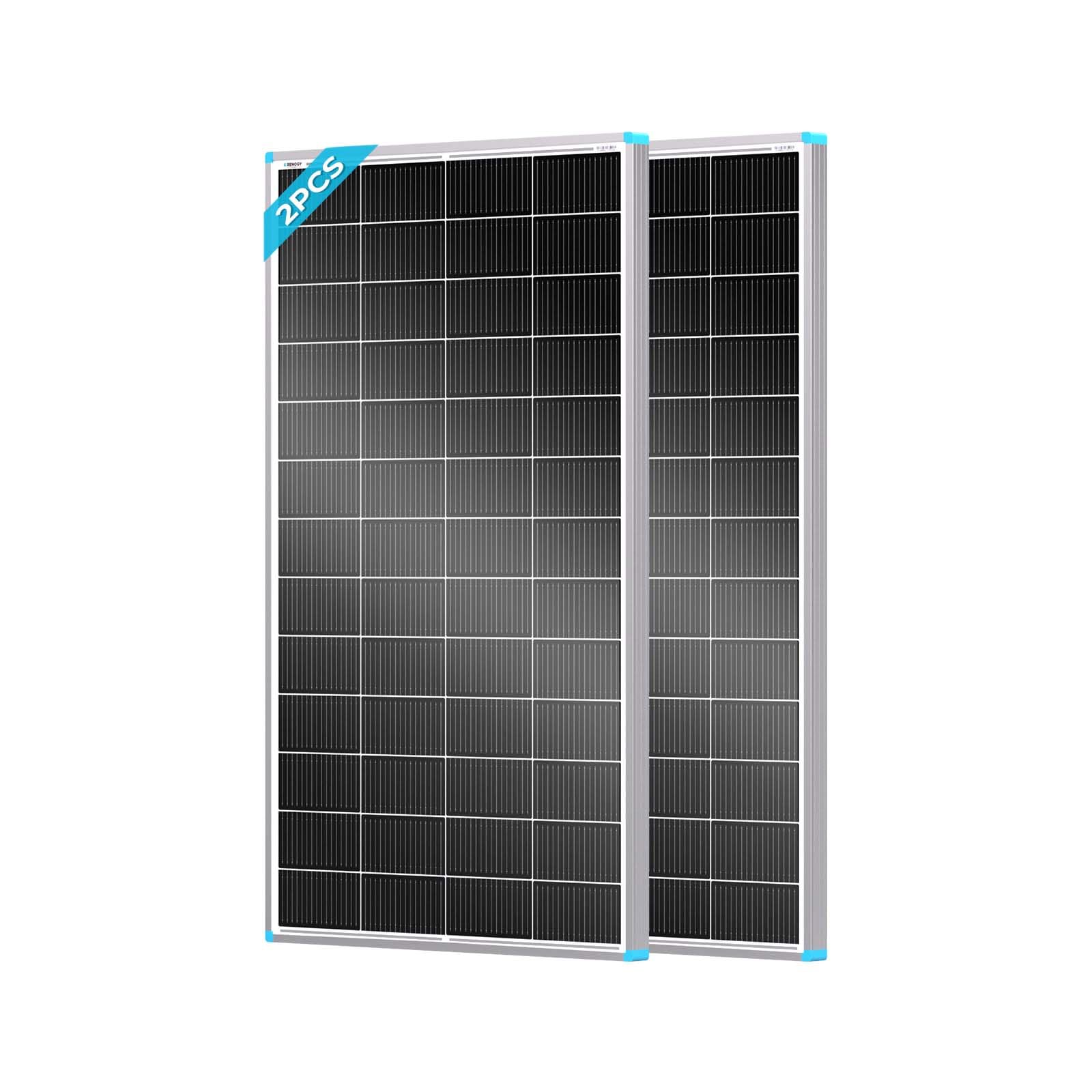 Renogy 100w solar panel 12v RV Solar Panel, 100 Watt Solar Panel System of High Efficiency Monocrystalline Module for RV Trailer Camping Off-grid — view 10