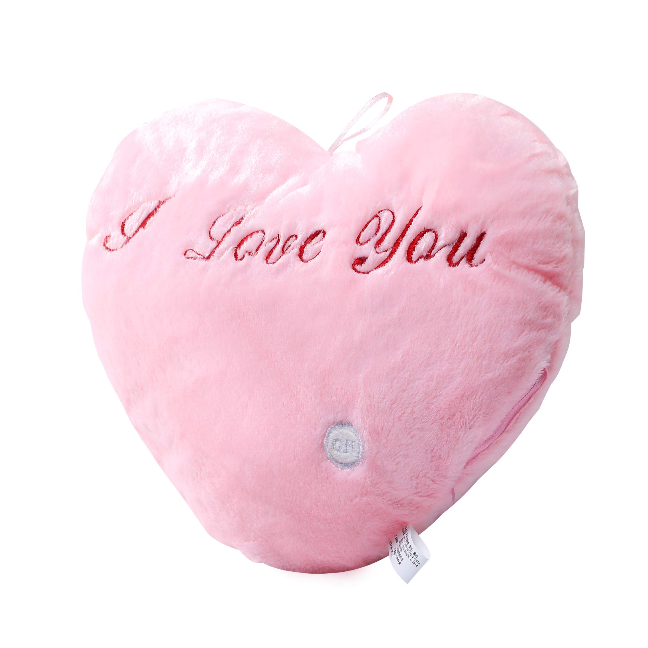 NYRWANA Lovely Heart Shape LED Plush Pillow Colourful Light Cushion Valentine Birthday Gift (Pink) (B08YNJXSXH) Amazon Price History, Amazon Price Tracker